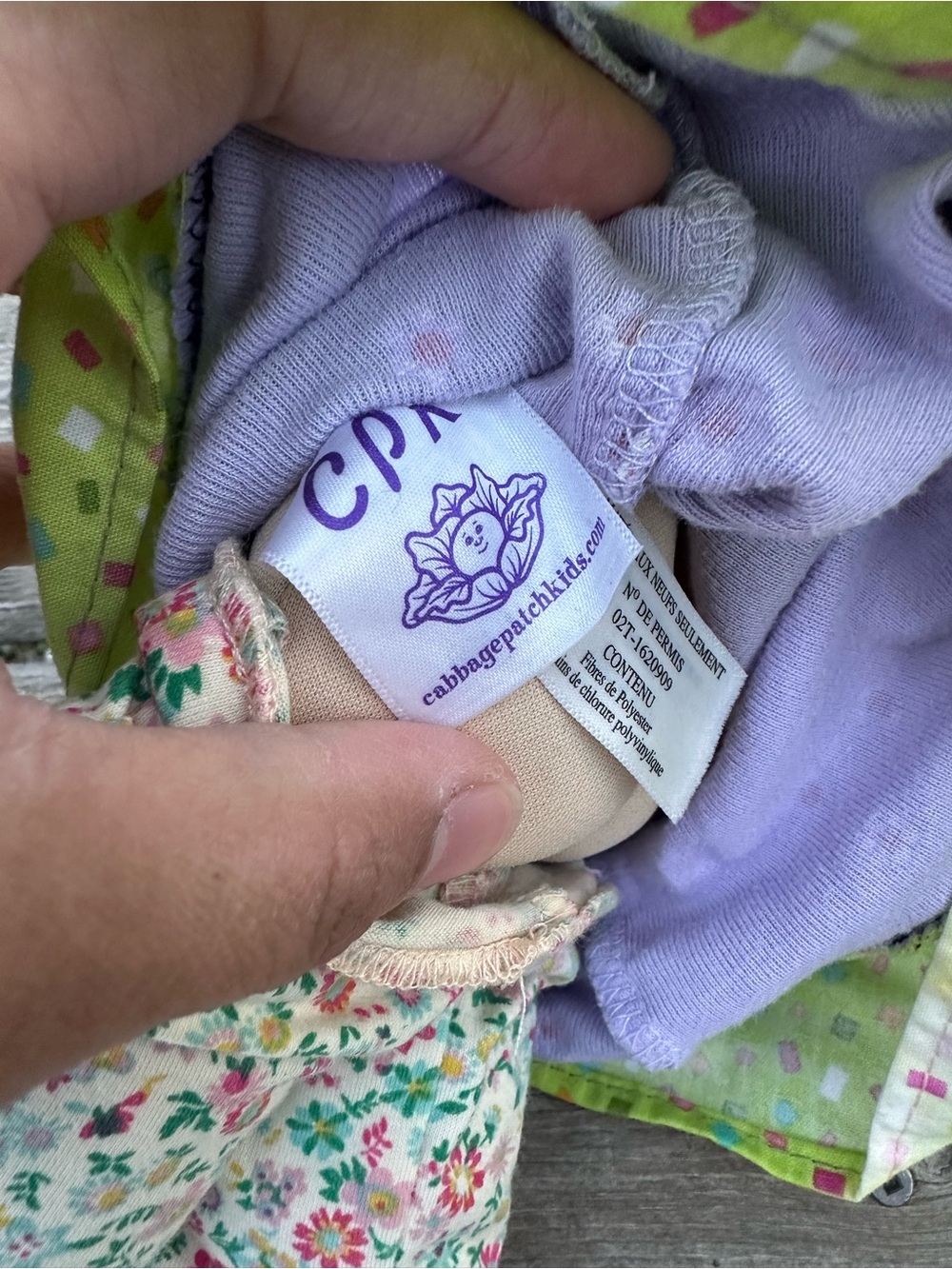 Cabbage Patch Kids Soft Body Doll Black Hair Purple Dress 2012 OAA Inc - Picture 6 of 7